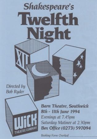 Twelfth Night flyer